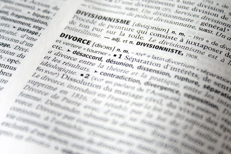 divorce definition book