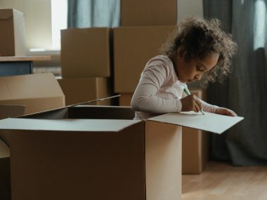 child moving box