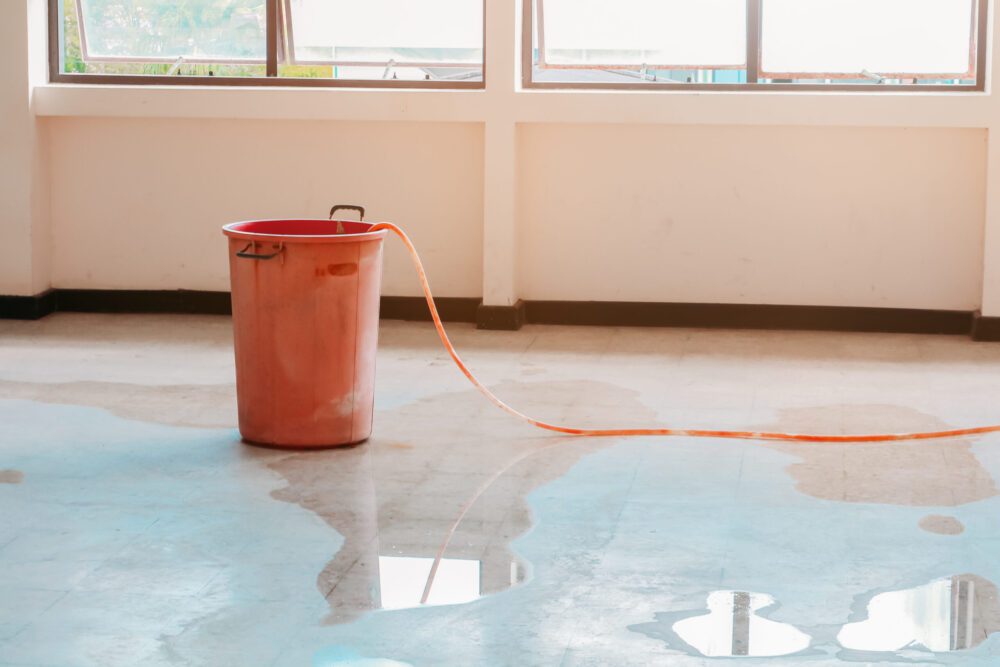 bucket water leak