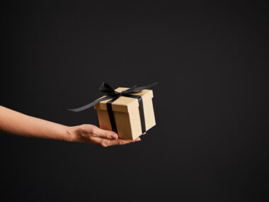 gift box hand